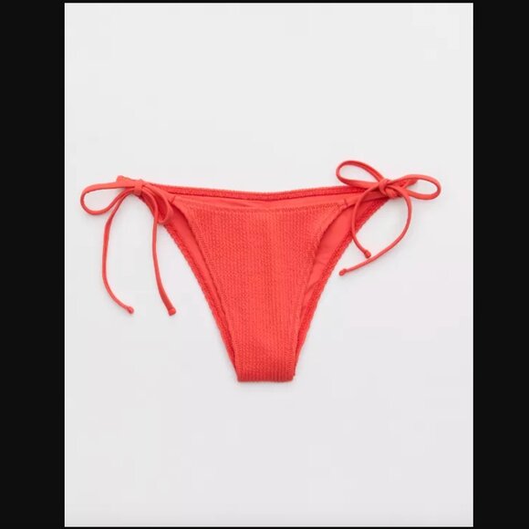 [SET] Aerie Crinkle Bikini Set - Resort Red - Picture 5 of 8